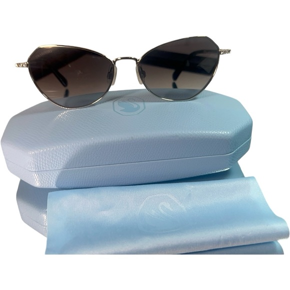 SWAROVSKI Sunglasses, Gradient tint, SK0386 32B, Black rhinestones women men - Picture 9 of 11